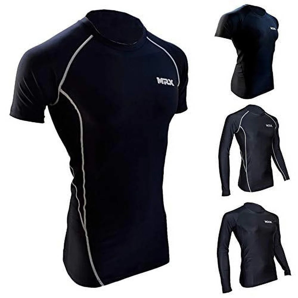 Men's Compression Shirt Full Sleeve Black Large I371