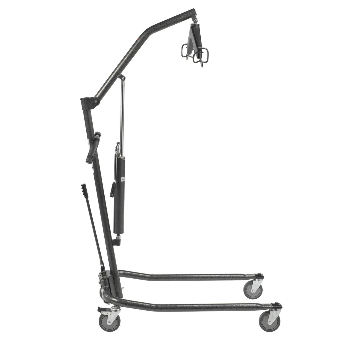 Hydraulic Patient Lift with Six Point Cradle, 5x22 Casters, Silver Vein Z1500