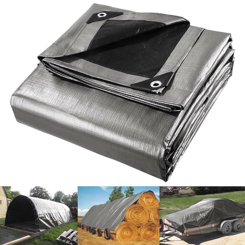 Heavy Duty Reinforced Poly Tarp Canopy Tent Cover Waterproof Tarpaulin I549