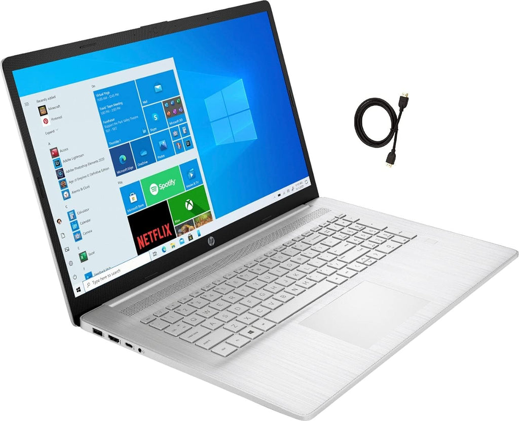 HP 17.3 FHD IPS Laptop, AMD Ryzen 5 5500U, 8GB RAM, 256GB PCIe SSD, Silver R30954
