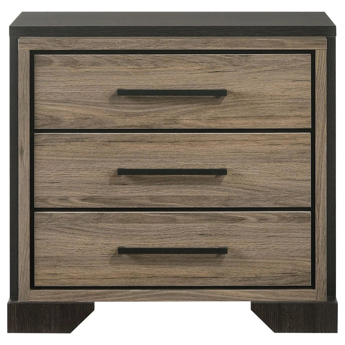 5-piece Eastern King Bedroom Set Brown and Light Taupe Y42624