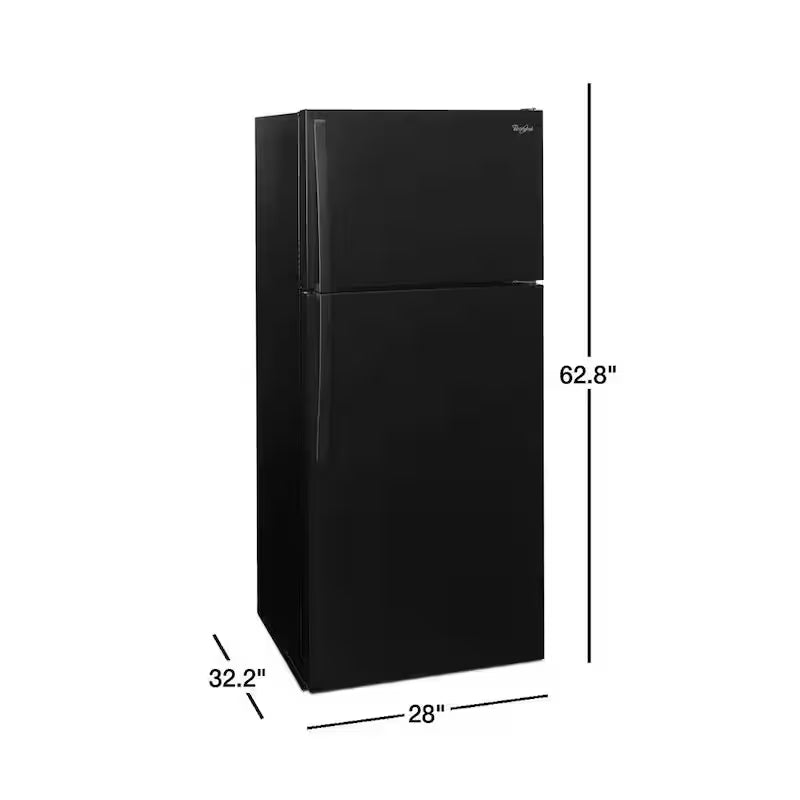Black Top Freezer Refrigerator B686263