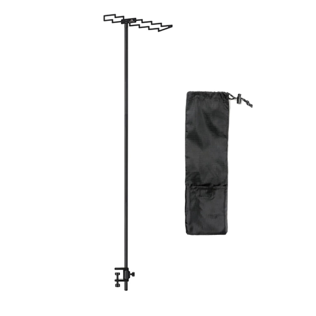 Compact Camping Lantern Stand Holder Table Clamp Tent Hook Foldable Outdoor Lamp Pole Post A974394