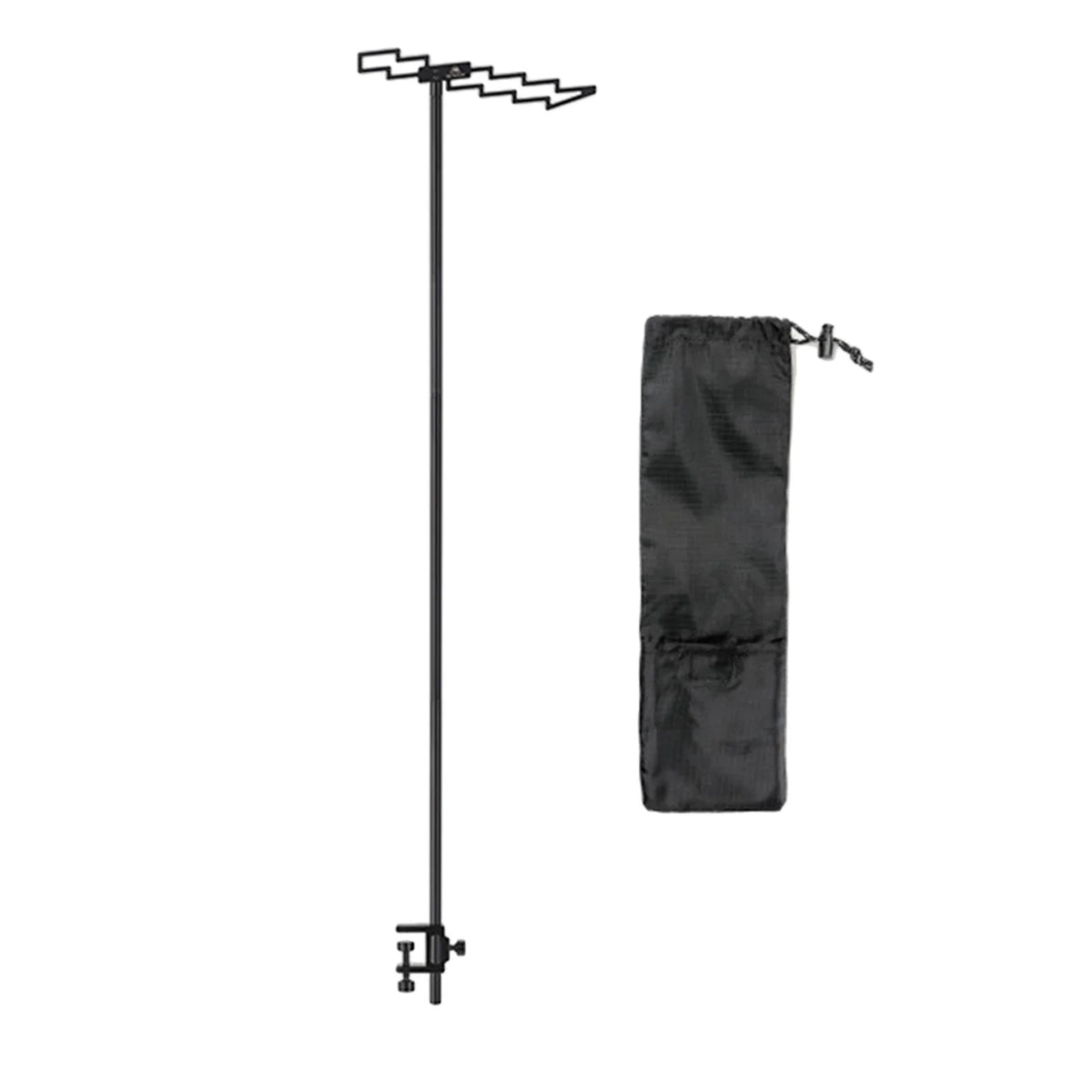 Compact Camping Lantern Stand Holder Table Clamp Tent Hook Foldable Outdoor Lamp Pole Post A974394