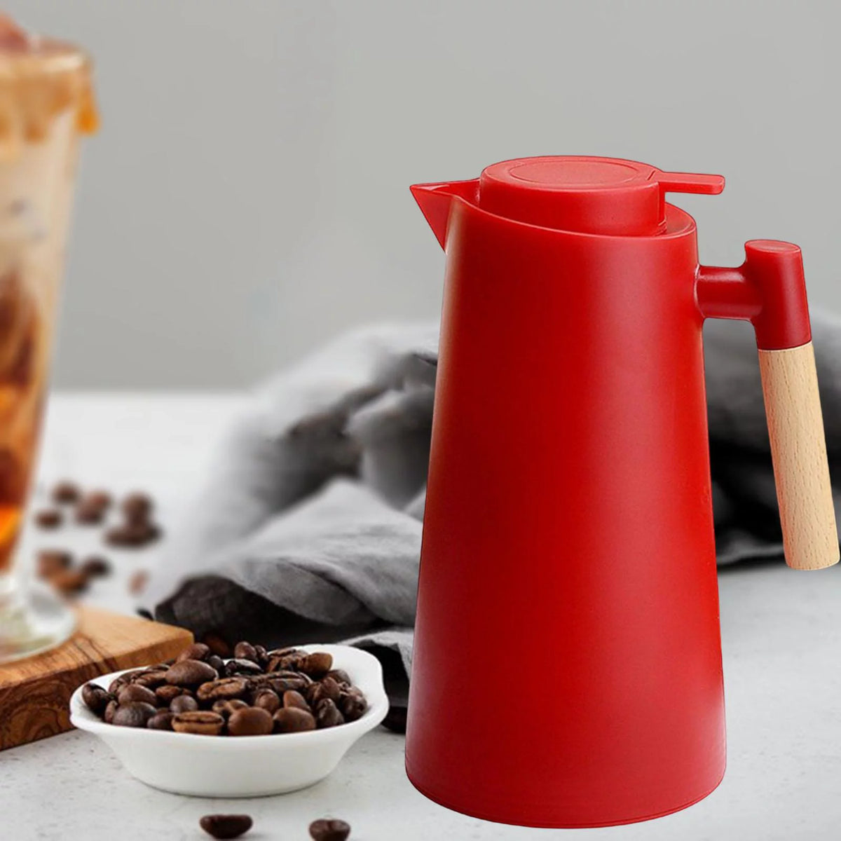 1000ml Glass Liner Thermal Insulation Kettle N7492