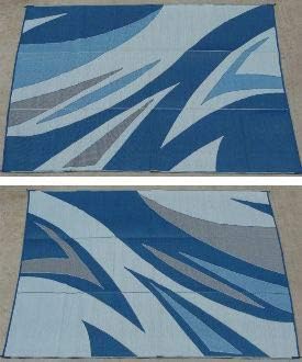 Reversible Outdoor Patio RV Mat 9ft. x 12ft. Brown M665833