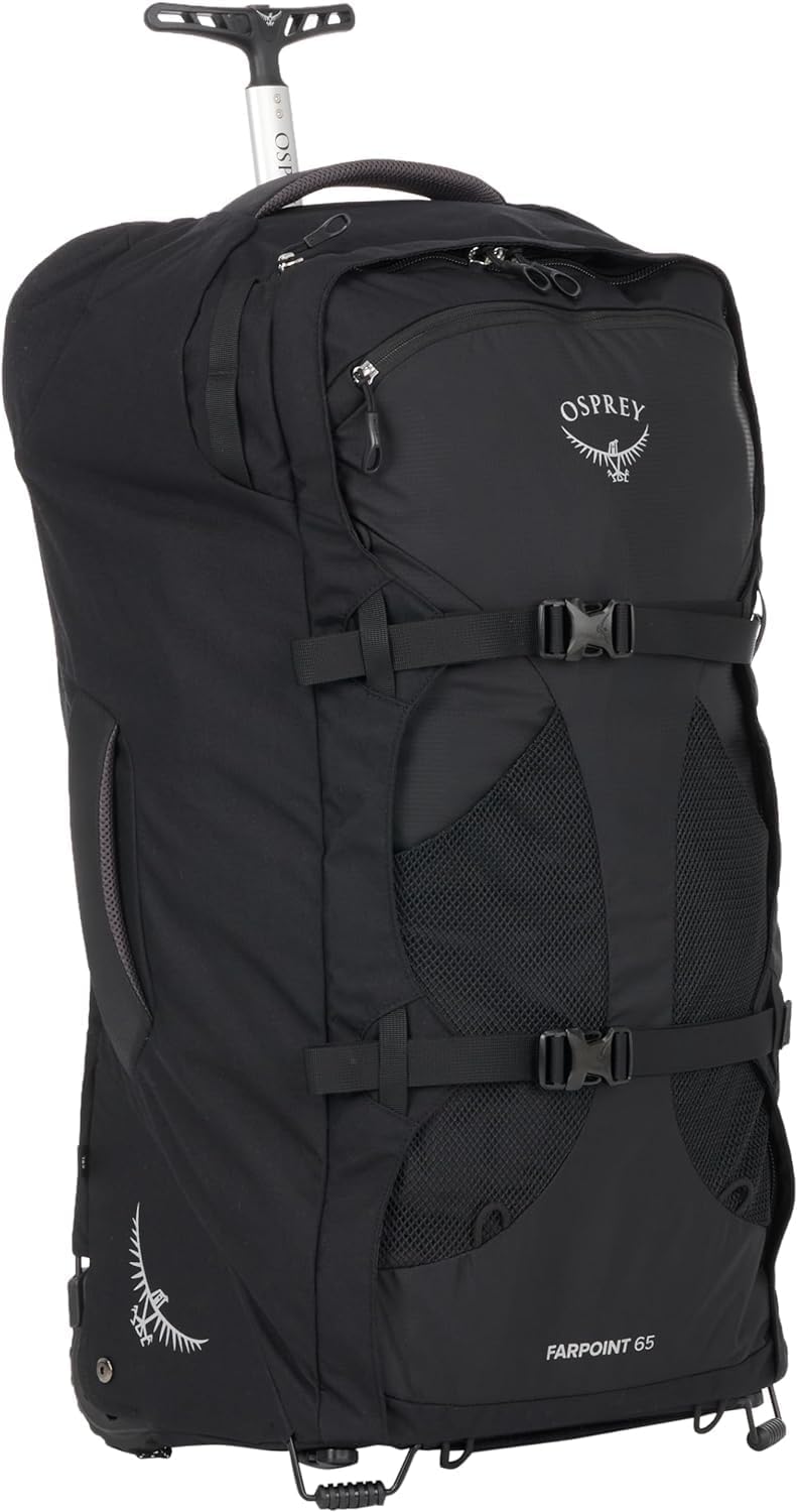 Black 65L Wheeled Travel Pack Q578