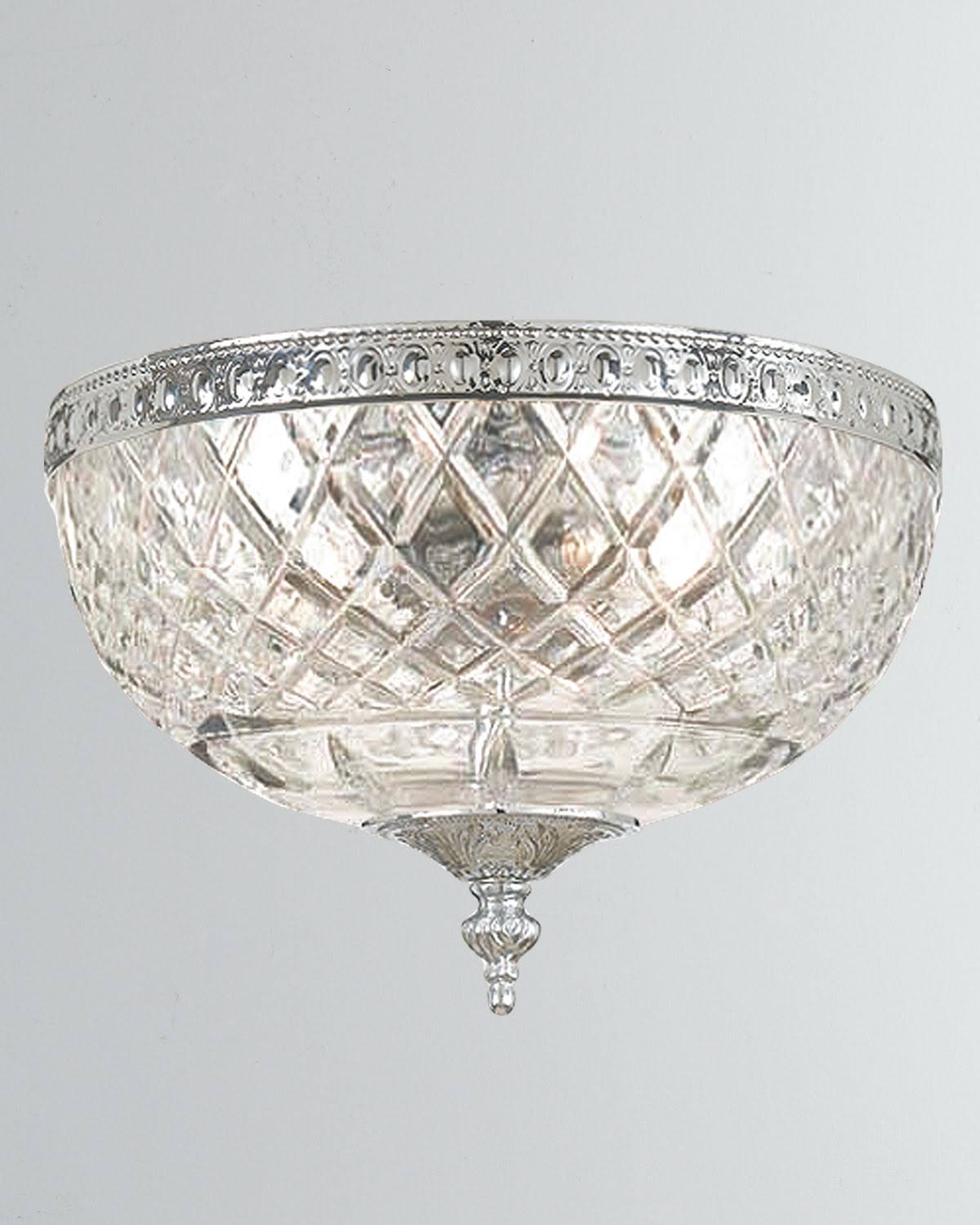 Polished Chrome 2 Light Ceiling Mount V110617