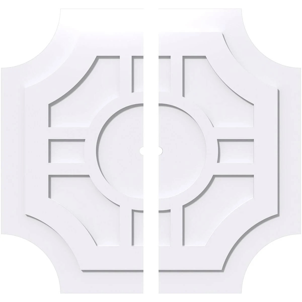 PVC Contemporary Ceiling Medallion Two Piece K344