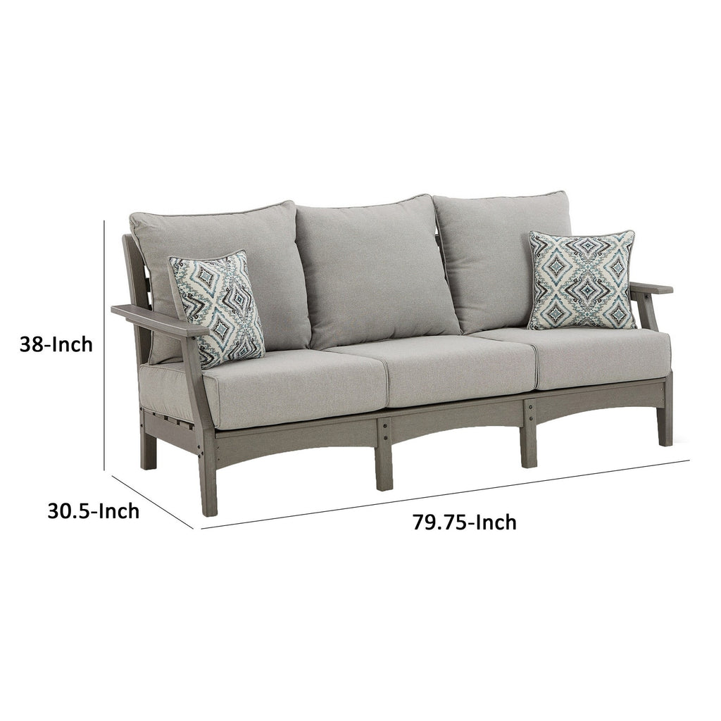 Gray Polyester Fabric Outdoor Sofa H662