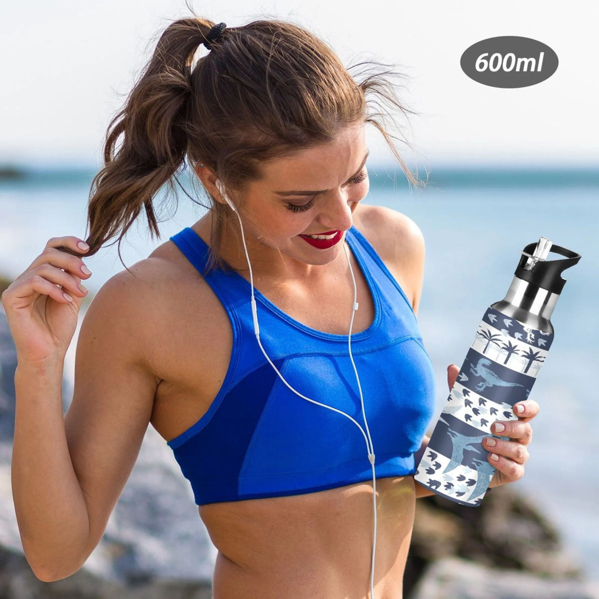 Stainless Steel Insulated Water Bottle with Straw Lid R5045
