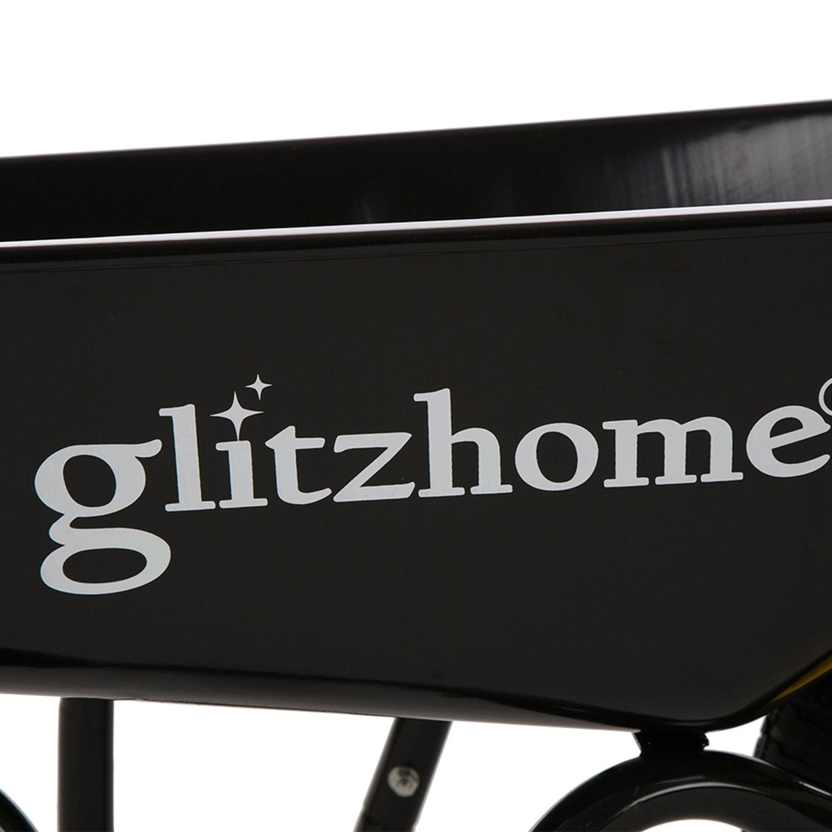 4.7 Cu. ft. Black Steel Framed Plastic Garden Wheelbarrow Utility Dump Cart O993