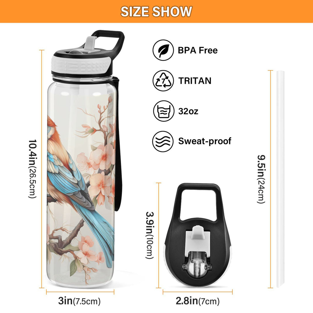 32oz Tritan Sports Water Bottle with Straw Q672100