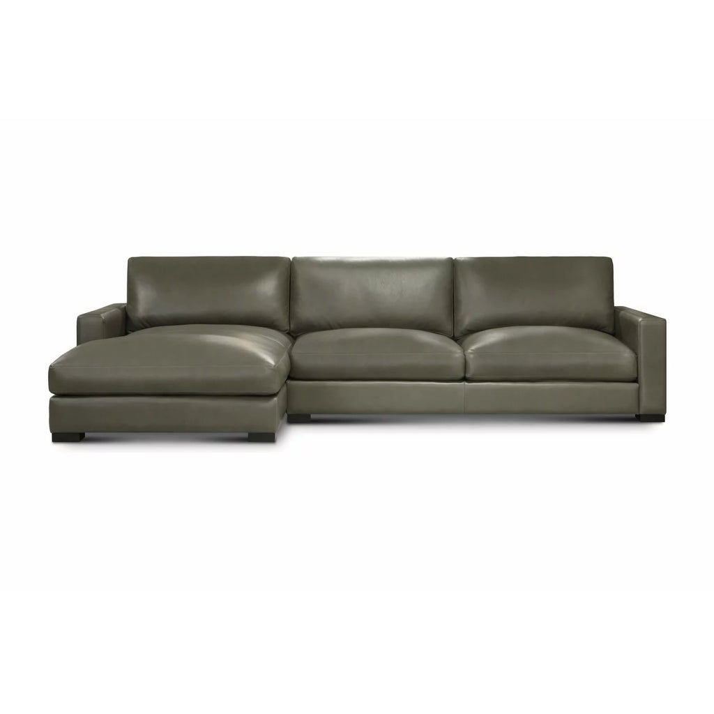 Leather Upholstered Chaise Sectional V996066