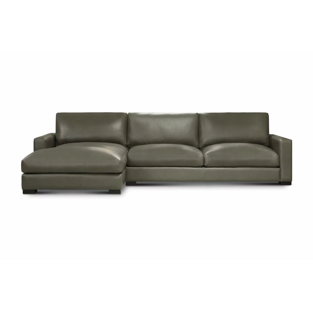 Leather Upholstered Chaise Sectional V996066