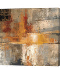 Silver and Amber Canvas Art 36x22 W70166