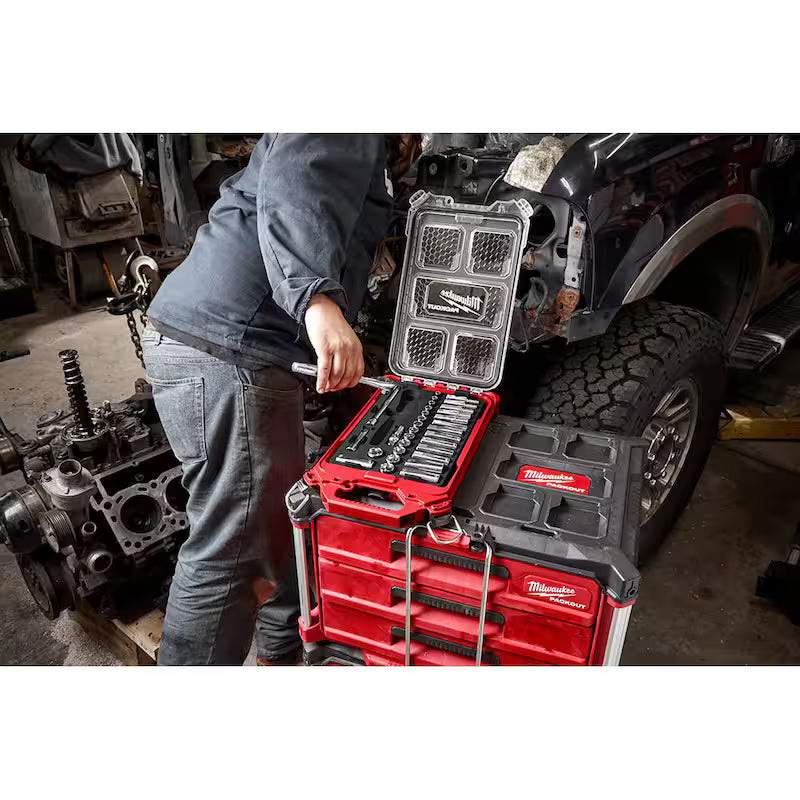 3/8 in. Drive Metric Ratchet and Socket Mechanics Tool Set 32-Piece R311