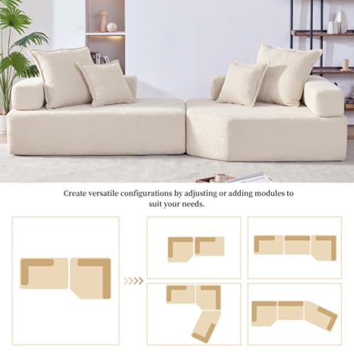 Gray 4 Seat Oversized Sectional Foam Sofa G902