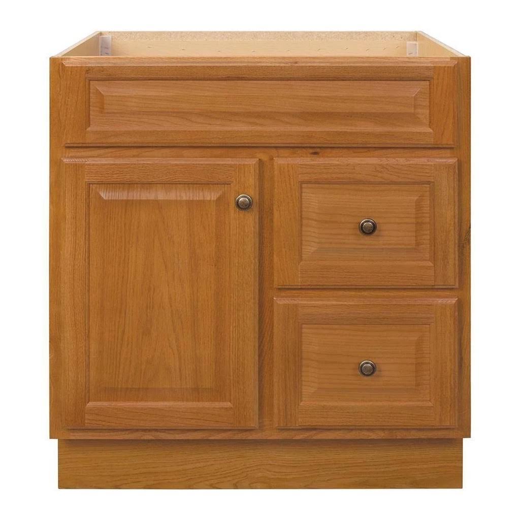 Oak Bathroom Vanity Cabinet W75992