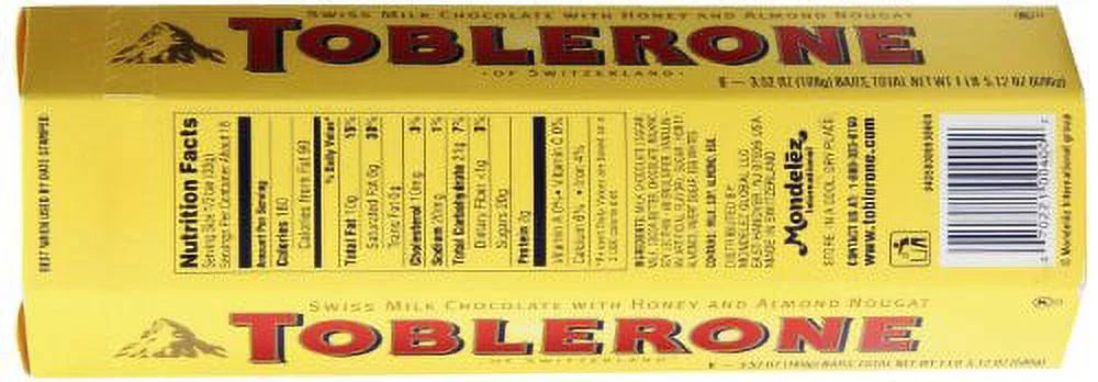 Swiss Milk Chocolate with Honey and Almond Nougat, 600 Gram B3521
