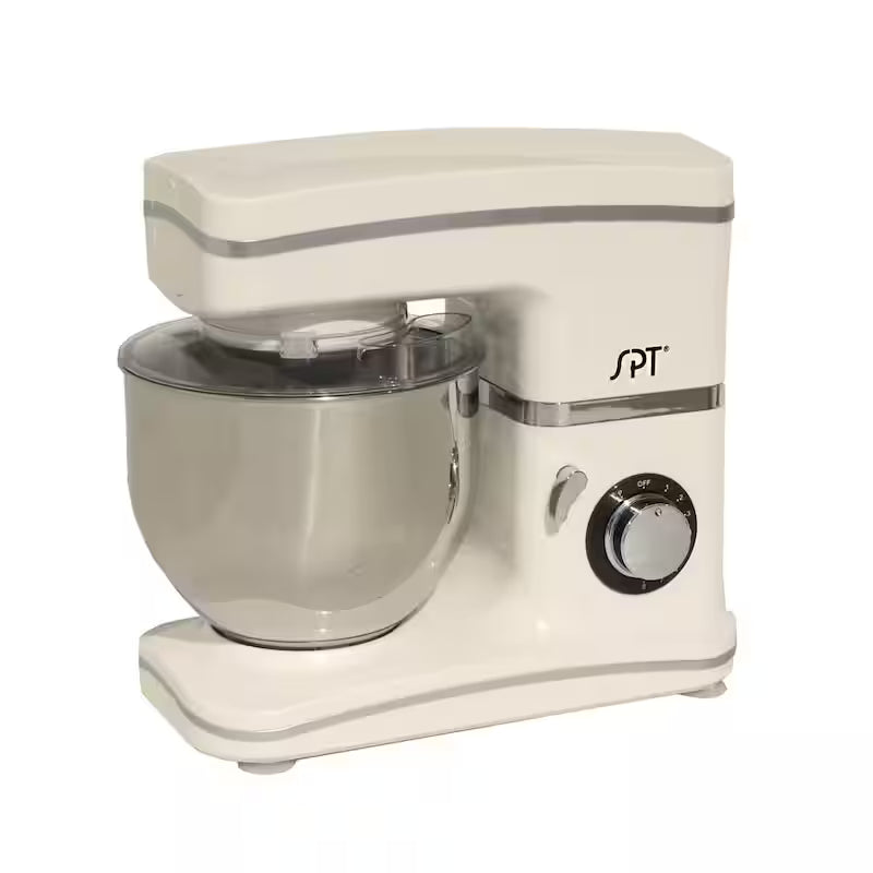 White 5.5 Qt 8-Speed Tilt Head Stand Mixer Q3759