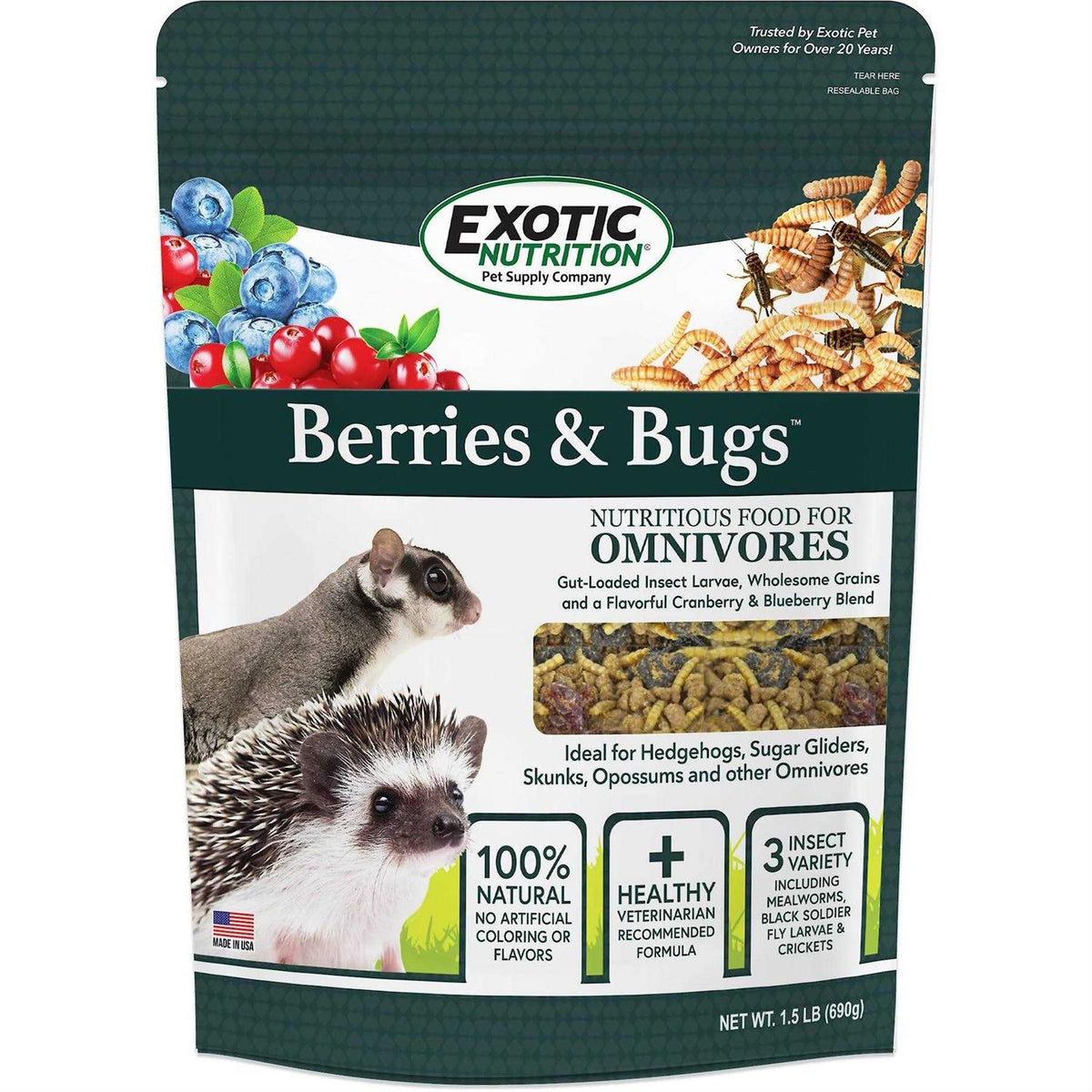 Berries & Bugs Insectivores Food S111883