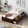 Solid Wood Platform Bed with Drawers Q865