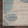 Ivory Light Blue 8' x 10' Area Rug N809