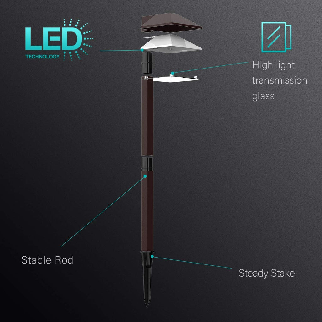 Low Voltage LED Pathway Light 12V Warm White E637849