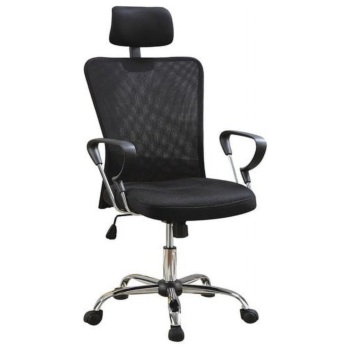 2PC Office Set with Chair and L Shape Computer Desk in Black J94971
