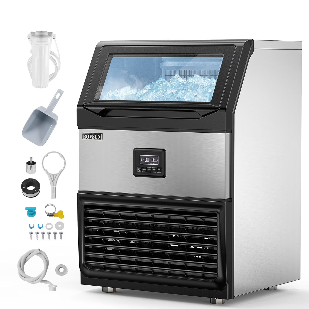 Commercial Ice Maker with 77lbs Storage Bin K72751