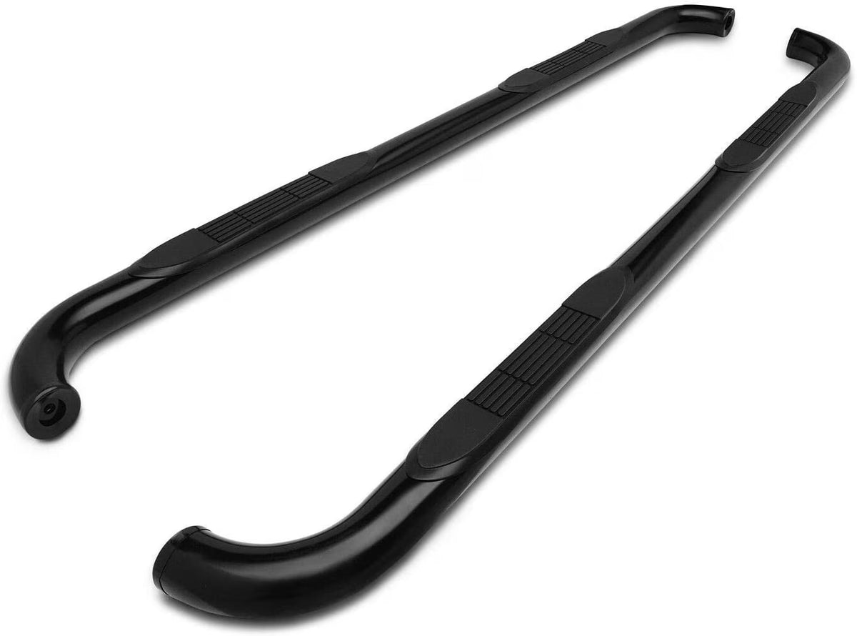 Black 3" Tube Side Bars Running Boards for Chevy Silverado GMC Sierra Crew Cab Pickup Truck U890952