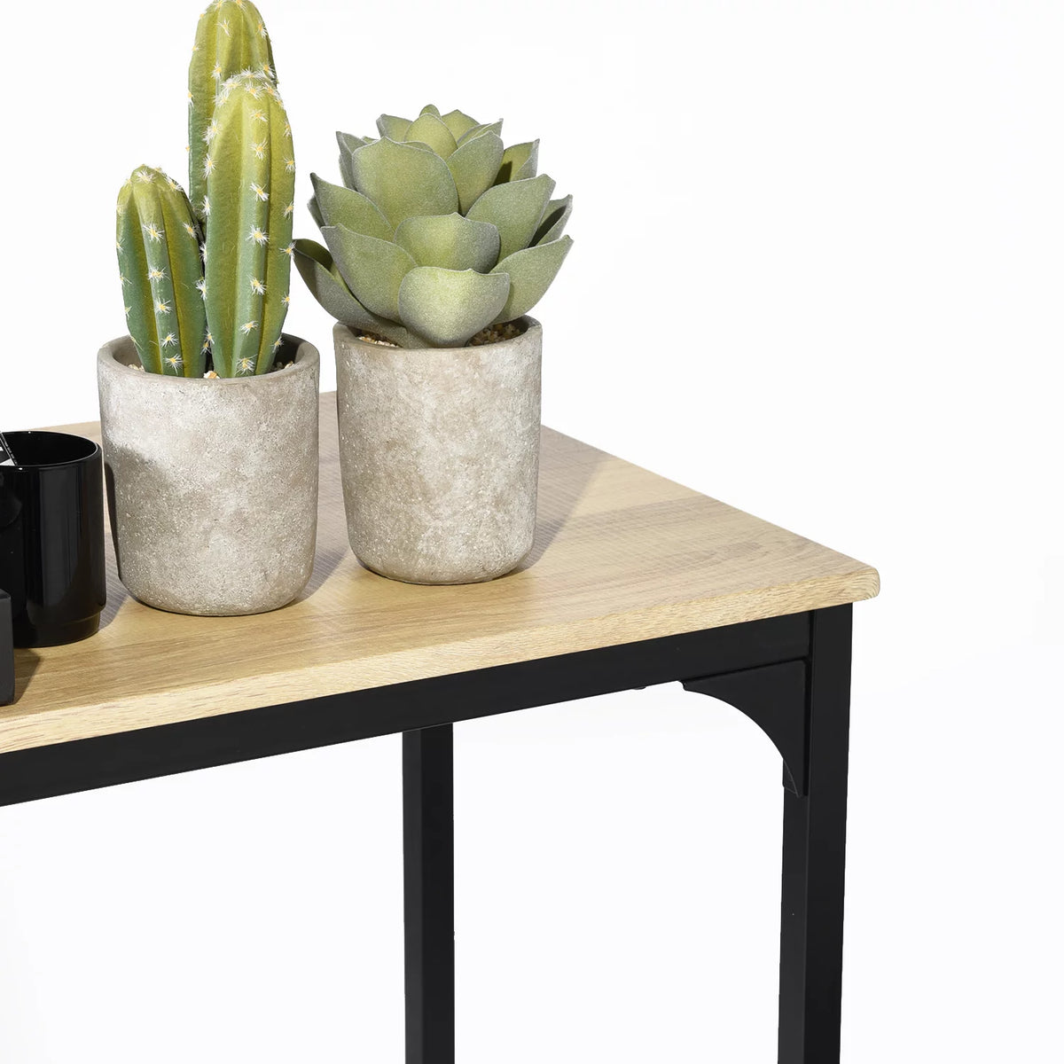 L-Shape Computer Desk with Metal Structure H8505
