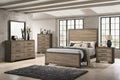 5-piece Eastern King Bedroom Set Brown and Light Taupe Y42624
