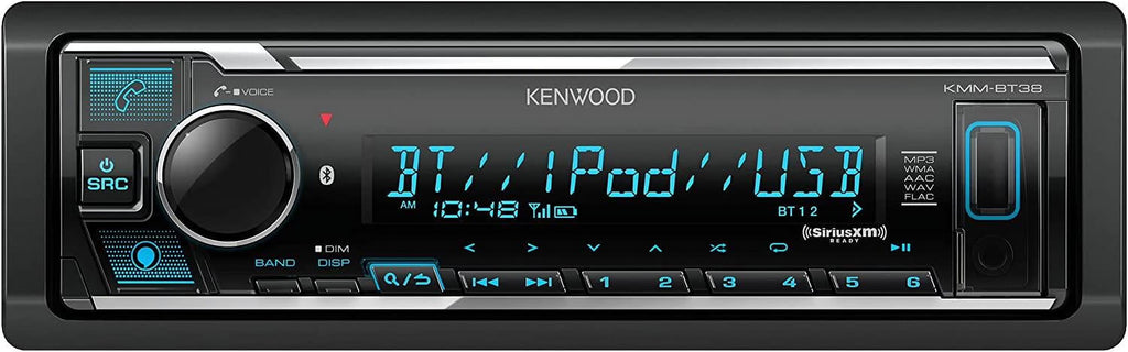 Single-Din Bluetooth Car Stereo with USB Port R6484