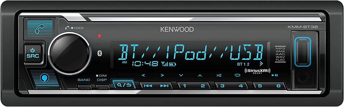 Single-Din Bluetooth Car Stereo with USB Port R6484