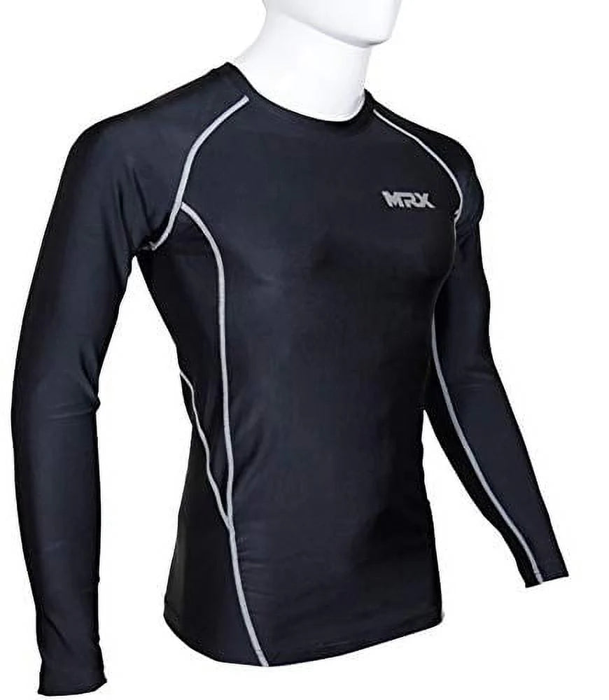 Men's Compression Shirt Full Sleeve Black Large I371