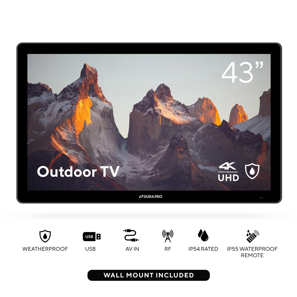 43" Outdoor 4K UHD LED TV with Waterproof Remote M9633