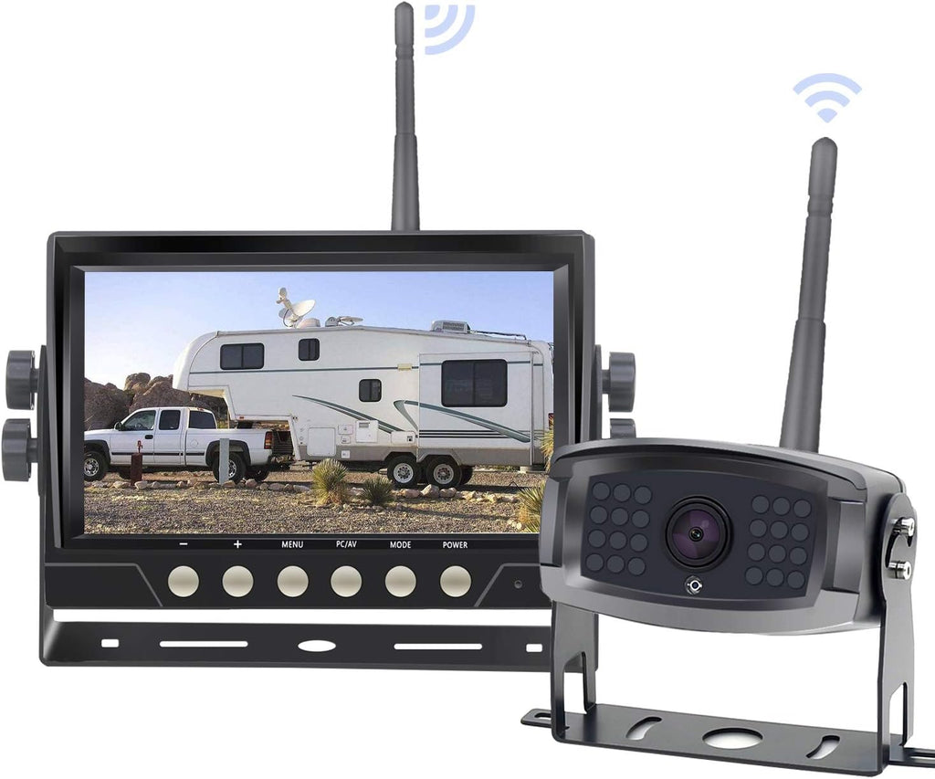 7'' Wireless Rear View Camera System with DVR Monitor S729472