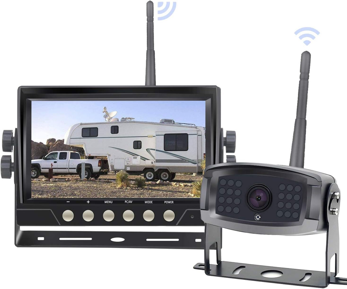 7'' Wireless Rear View Camera System with DVR Monitor S729472