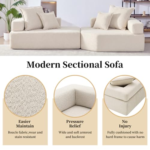 Gray 4 Seat Oversized Sectional Foam Sofa G902
