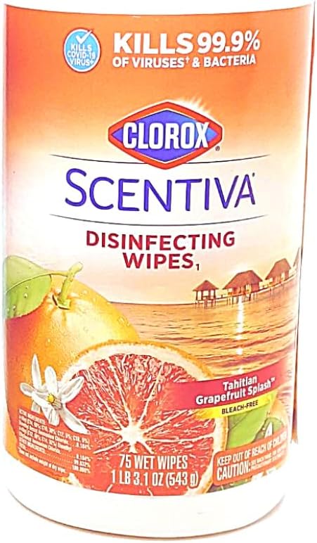 Tahitian Grapefruit Splash Disinfecting Multi-Surface Cleaner Spray & Disinfecting Wipes D4931