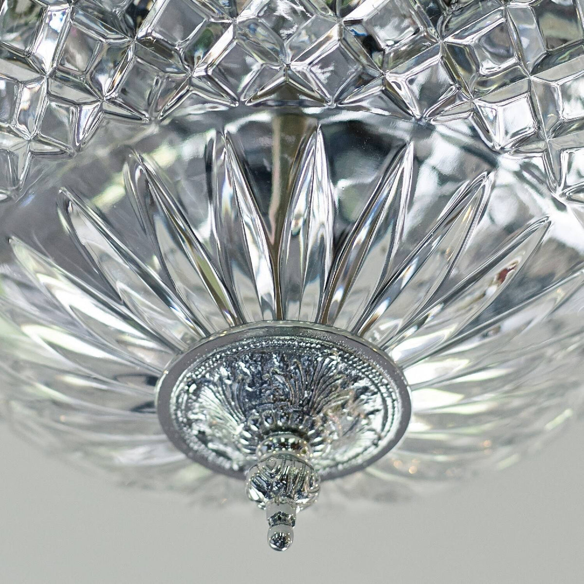 Polished Chrome 2 Light Ceiling Mount V110617