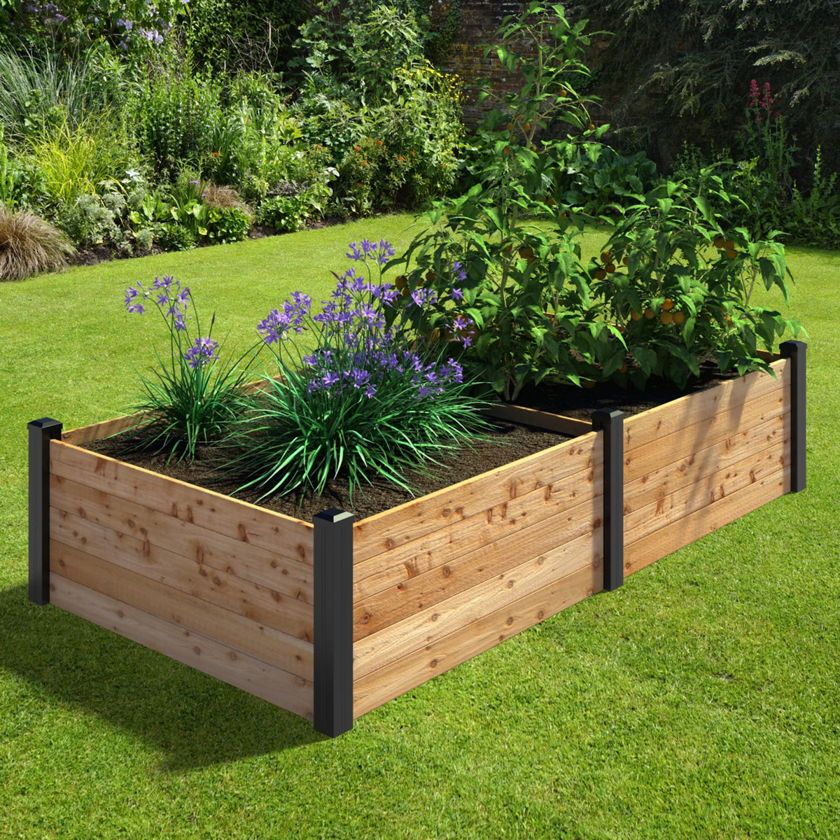 Natural Cedar Raised Garden Bed R441941