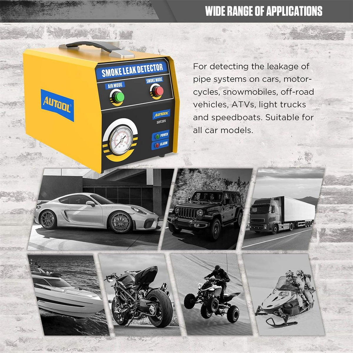 12V Car EVAP Leak Detector Diagnostic Tester V480