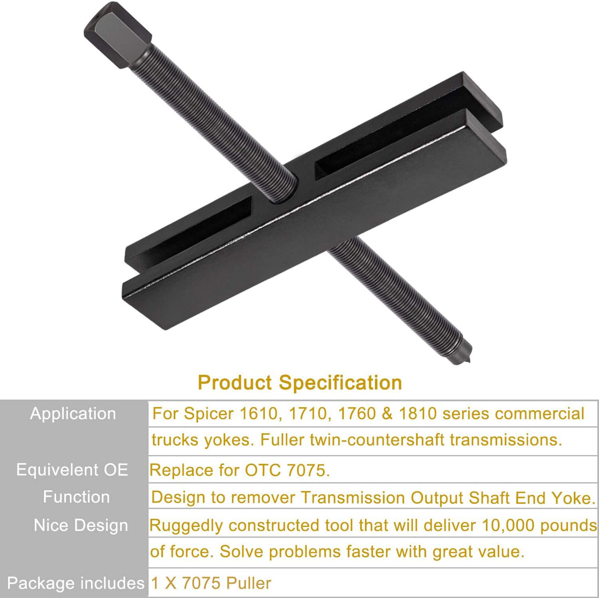 Shaft Protector Set, Large Gear and Pulley Puller & Gear and Pulley Puller D48128