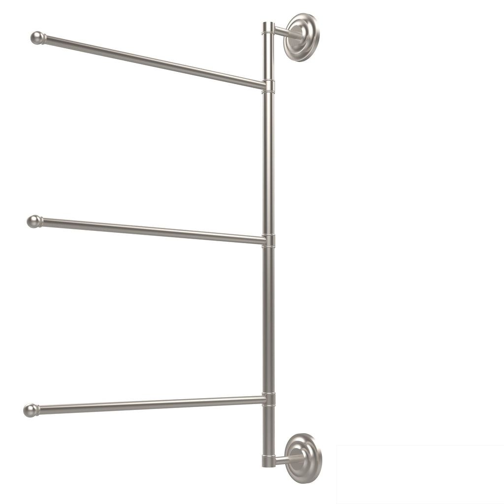 3 Swing Arm Vertical 28-in Towel Bar Satin Chrome O779