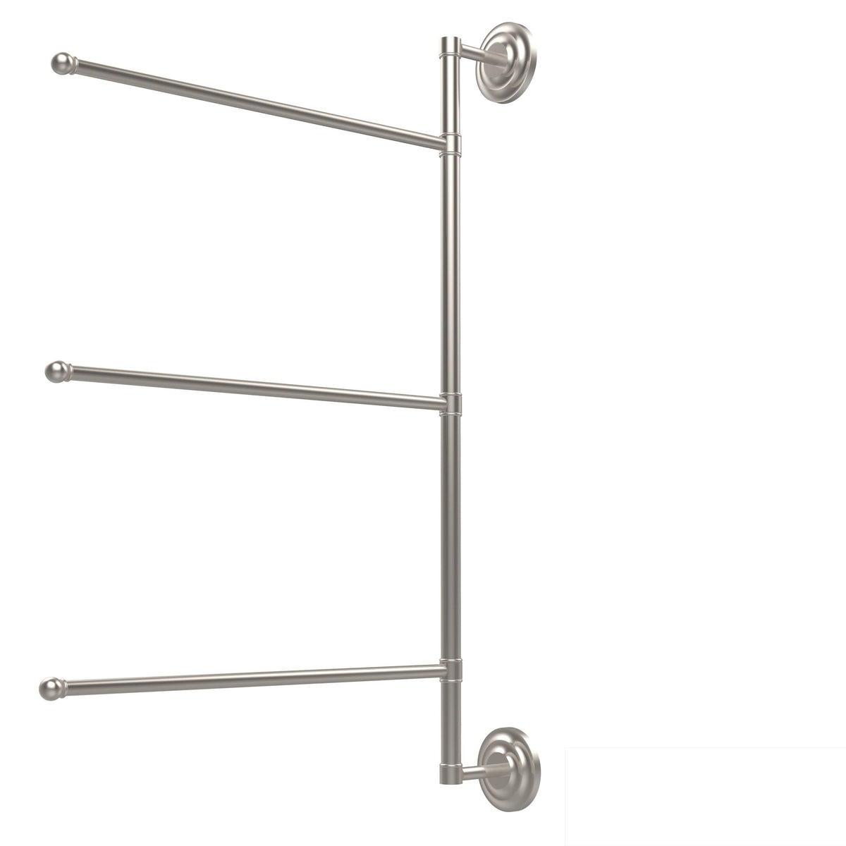 3 Swing Arm Vertical 28-in Towel Bar Satin Chrome O779