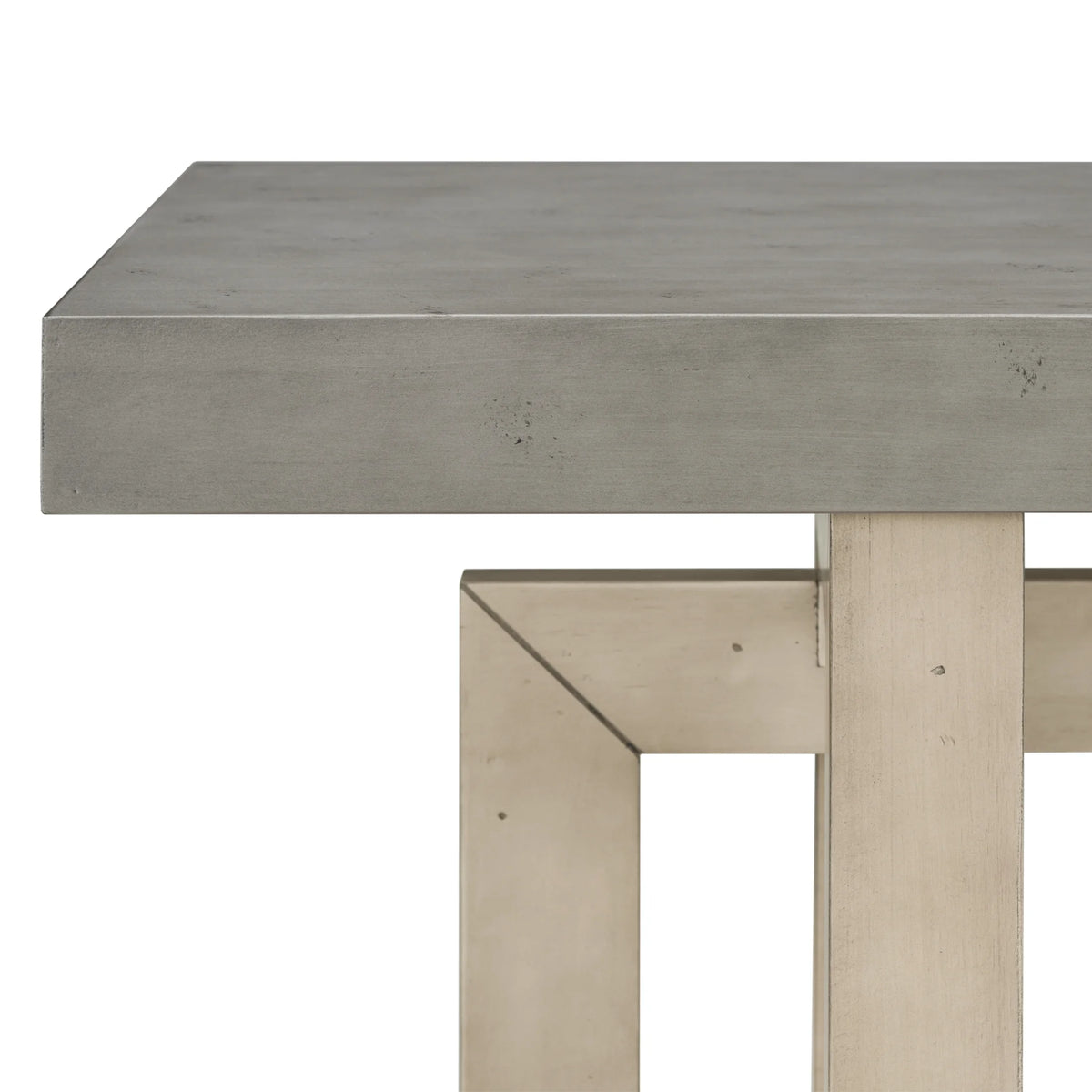 Contemporary Concrete Wood Top Console Table J202378
