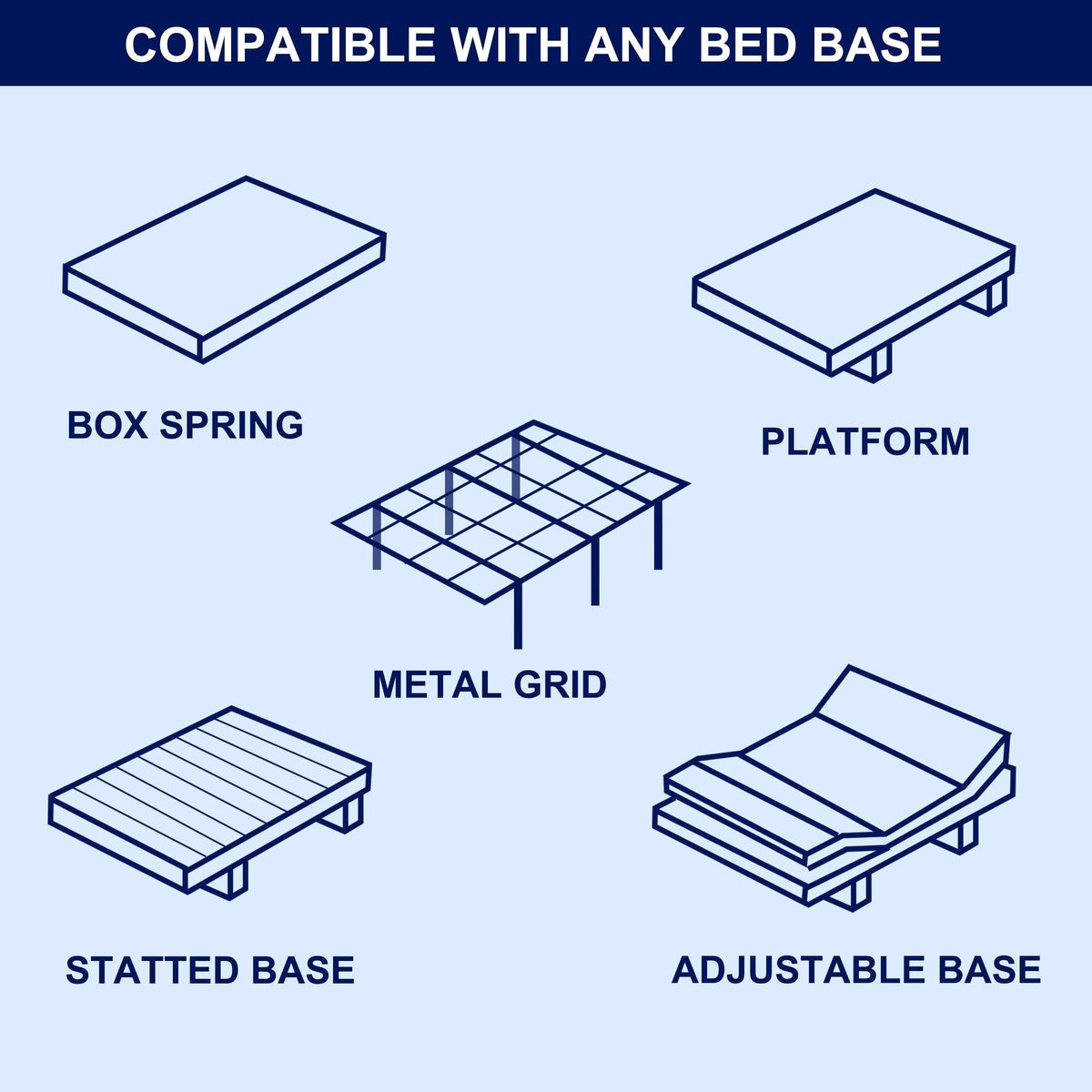 Queen Gel-Infused Memory Foam Mattress Topper with Cover X304907